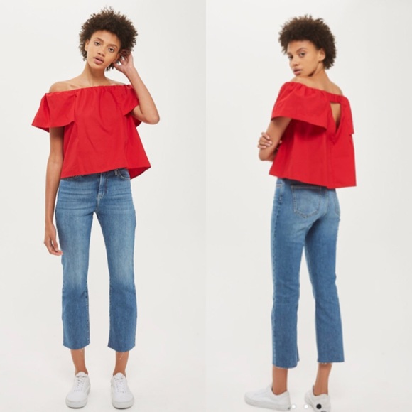 topshop petite flared jeans
